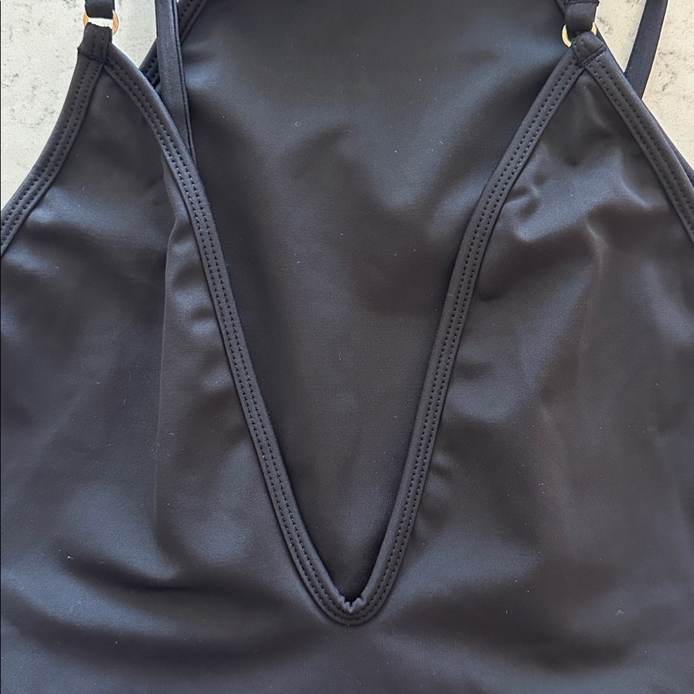 Gooseberry So Chic Black One-Piece Swimsuit - NWT Large - Picture 7 of 9